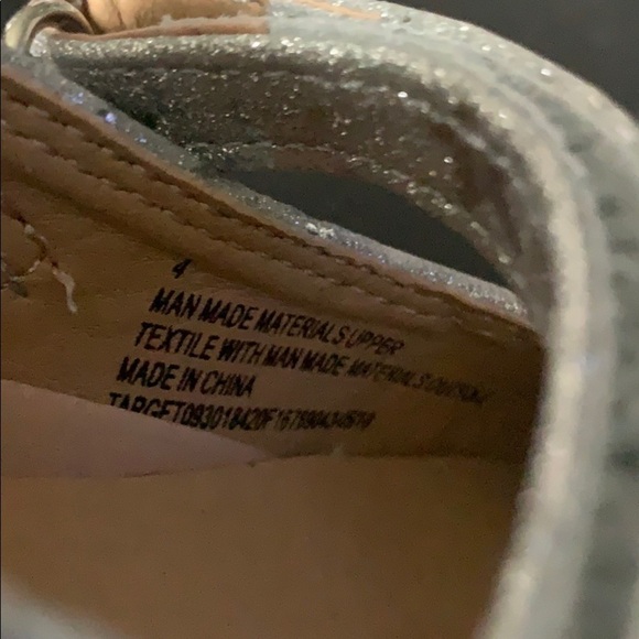 NWOB Cat & Jack Annabelle Silver Glitter Star - Picture 7 of 11